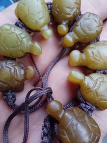 八只龟万年龟老玉手链 有包浆