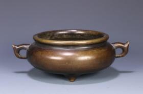 旧藏 “大清乾隆年制”款铜香炉