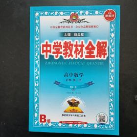 中学教材全解 高中数学 必修 第一册  RJ.B 配套新教材 【 2019年新版，未使用】