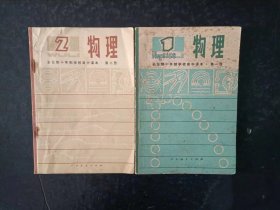 70年代老课本：老版高中物理课本全套2本  人教版  【79年，少笔迹】