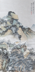 吴湖帆　山水画镜心