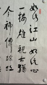 1864，赵锡奎书法，黄鹤楼碑廊诗，尺寸138×69厘米