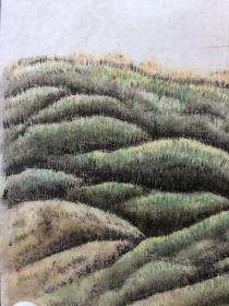 20，无款山水画，尺寸约53×35厘米