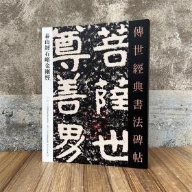 泰山经石峪金刚经传世经典书法碑帖41 原碑附释文 河北教育摩崖刻石软笔毛笔成人临习练字帖法帖墨迹图书籍