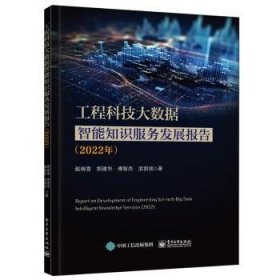 全新正版图书 工程科技大数据智能知识服务发展报告(22年)赵瑞雪电子工业出版社9787121461217