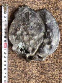 132_清末民国时期精铜制作树叶型摆件一个！可做镇尺，笔舔，赏玩儿，有虫有蝶有蜗牛，工艺复杂精细，精湛独特，包浆浓郁厚重，独特少见，保存完好，包老包真，不可多得！
