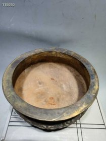 132_家藏珍玩【有求必应】紫铜香炉，造型古朴典雅，包浆浓厚，包存完整，收藏佳品，尺寸如图