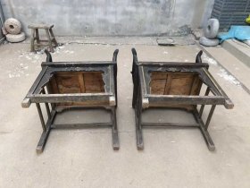 67_刚收到的，官帽一对，榆木材质，结实牢固，古朴典雅，使用极品，收藏超值！