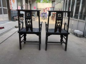 67_刚收到的，官帽一对，榆木材质，结实牢固，古朴典雅，使用极品，收藏超值！