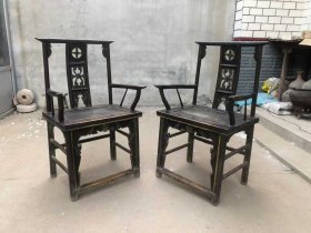 67_刚收到的，官帽一对，榆木材质，结实牢固，古朴典雅，使用极品，收藏超值！