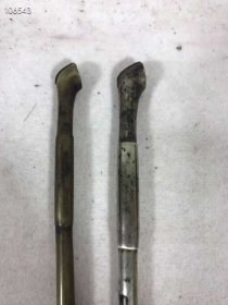 285_清代 全铜一口香 两杆！ 包浆厚重 全品包老!