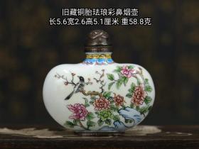 铜胎珐琅彩鼻烟壶，