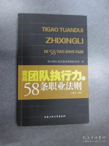 提高团队执行力的58条职业法则