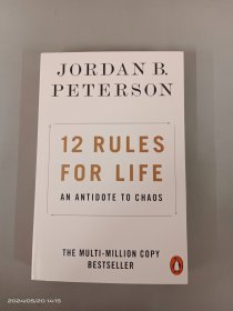 Jordan B. Peterson  12 Rules For LIfe An Antidote To Chaos   32开  平装  409页