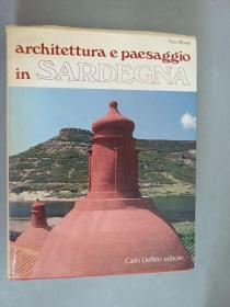 外文  architettura  e  paesaggio  in  SARDEGNA  16开    313页   精装