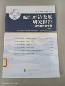 皖江經(jīng)濟(jì)發(fā)展研究報告2013-現(xiàn)代服務(wù)業(yè)專題