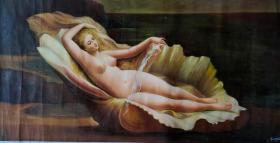 旧藏世界著名油画！《维纳斯的诞生》保存完整！可藏可赏！长120厘米宽60厘米！可藏可赏！
威廉·阿道夫·布格罗（William-Adolphe Bouguereau，1825-1905年），法国画家