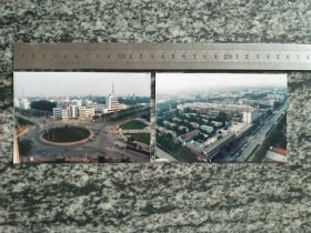 老照片 90年代新乡街景两枚