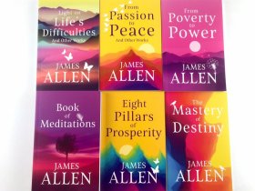 James Allen 6 Self-improvement and Spiritual Growth Book Set Collection