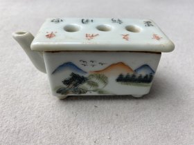 手绘 山水 笔洗 1个