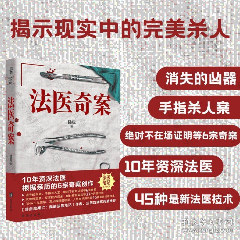 法医奇案  陆玩著 10年资深法医 根据亲历的6宗案创作 真实 悬疑推理小说书籍