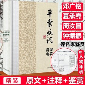 中国文学名家名作鉴赏辞典系列：辛弃疾词鉴赏辞典