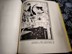 1967年英文善本 爱尔兰杰出插画大师《哈利.克拉克作品集》大16开纸本，布面精装烫银字体工艺，原书衣，310页，纸质绝佳，收录157幅大师黑白插画，哈利·克拉克（1889年3月17日－1931年，出生于都柏林）是二十世纪著名的花窗玻璃艺术家及插画家。克拉克最初从事彩绘玻璃工作，后来才到伦敦寻求插画