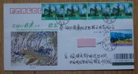 普32美丽中国邮票云南德宏首日挂号实寄封 （333）