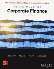 (正版)公司财务（金融）原理（基础）Principles of Corporate Finance 14E (需预定或E版）