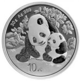 2024熊猫银币30克
