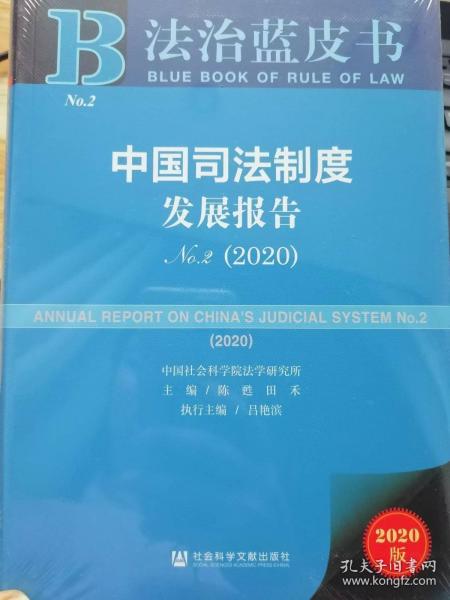 法治蓝皮书：中国司法制度发展报告No.2（2020）