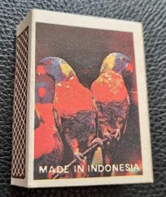 火花 外国火花 鸟 鹦鹉  袋鼠 安全火柴  印度尼西亚火柴 卡标1X1