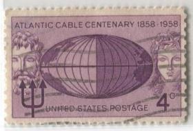 美国1958年大西洋电缆百年纪念