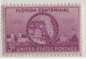 美国1945年弗罗里达州百年纪念
