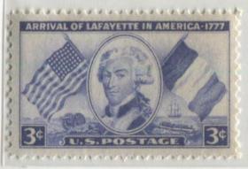 美国拉法耶特1777年来到美国