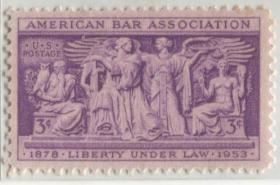 美国1953年美国律师协会75周年纪念