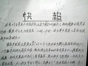 （1958年）《临汾县除四害扫盲指挥部——快报》
