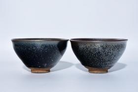 宋建窑油滴盏，高7×12.5厘米