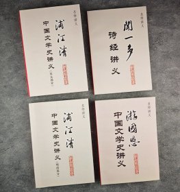 “名师讲义”系列4册，著名学者季羡林作序。汇集著名古典文学研究专家浦江清、学者闻一多和游国恩的文学讲义，承载了他们浓厚的学术思想与教育理念。