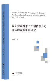 數(shù)字低碳背景下小額貸款公司可持續(xù)發(fā)展機(jī)制研究
