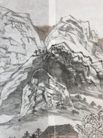 巨幅山水画《侗族风情》  尺寸：177X160厘米