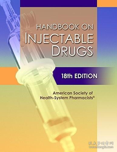 现货 Handbook on Injectable Drugs (Handbook of Injectable Drugs (Trissel))[9781585284191]