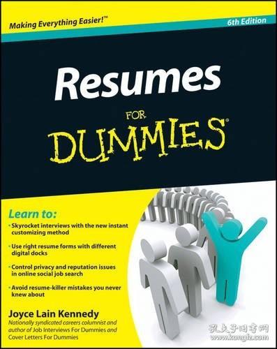 现货Resumes For Dummies[9780470873618]