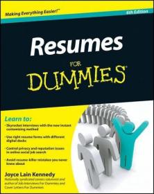 现货Resumes For Dummies[9780470873618]