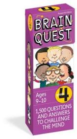 现货Brain Quest 4th Grade Q&A Cards: 1,500 Questions and Answers to Challenge the Mind. Curriculum-based! Teacher-approved! (Brain Quest Smart Cards)[9780761166542]