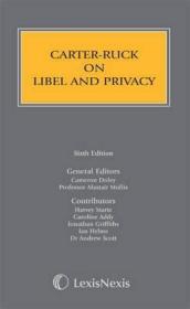 现货Carter-Ruck on Libel and Privacy (Revised)[9781405734523]