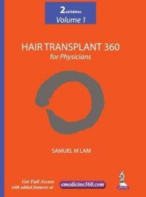 现货 Hair Transplant 360 Vol.1 For Physicians[9789352500383]