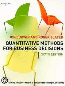现货Quantitative Methods for Business Decisions[9781844805747]