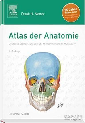 现货 Atlas Der Anatomie: Deutsche übersetzung Von Christian M. Hammer - Mit Studentconsult-Zugang [9783437416057]
