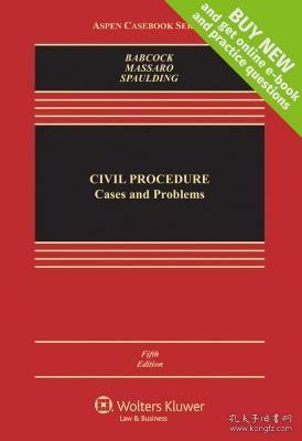 CivilProcedure:CasesandProblems,5thEdition(AspenCasebook)[民事诉讼：案例与问题(第五版)]